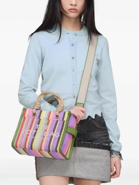 Geantă shopper Marc Jacobs plasă verde