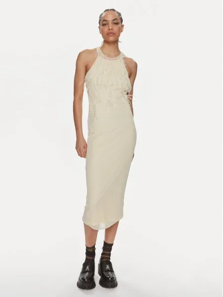 Patrizia Pepe Rochie cocktail Écru galben