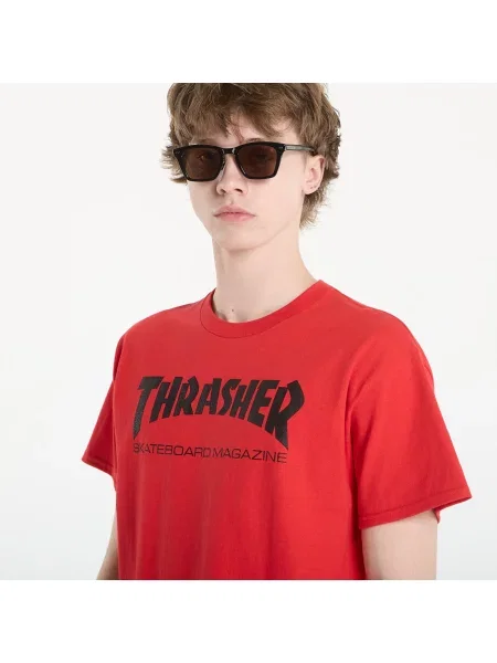 T-shirt Thrasher Skate Mag T-Shirt Red/ Black L czarna