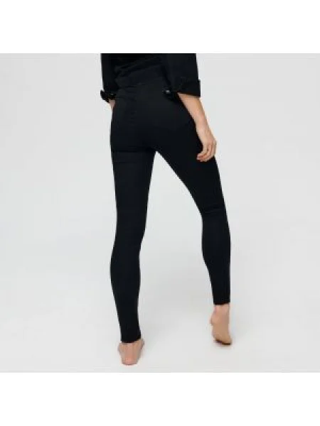 Sinsay Džegíny skinny high waist Černý