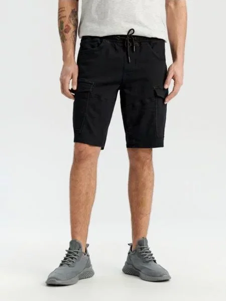 Sinsay Džínové kraťasy jogger černá