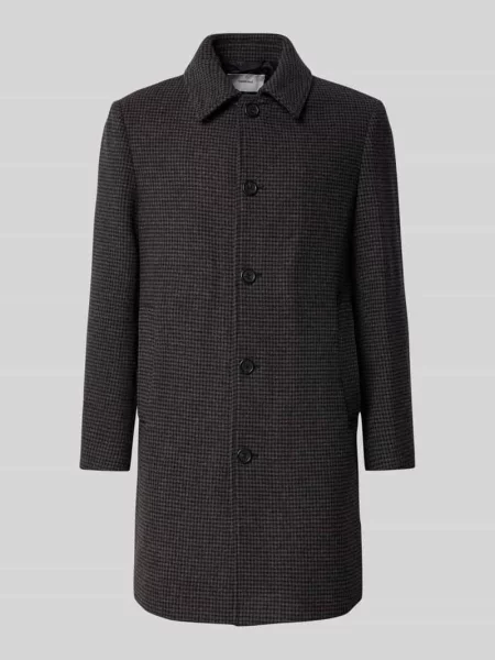 Płaszcz wełniany o kroju regular fit z wykładanym kołnierzem model ‘ARCHIVE’ Selected Homme