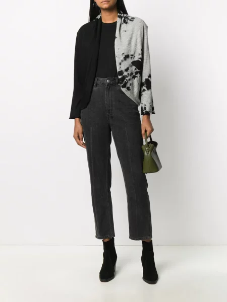 Cardigan Suzusan cu imagine cu legături negru