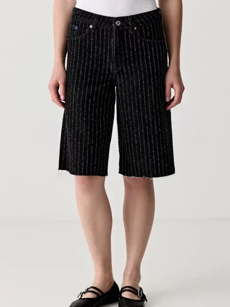 Karl Lagerfeld Jeans bermude pentru femei din denim negru