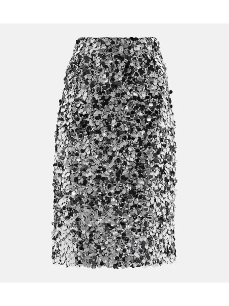Fustă tip creion Dolce&gabbana argintiu