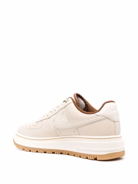 Sneakerși Nike Air Force 1 cu perle alb