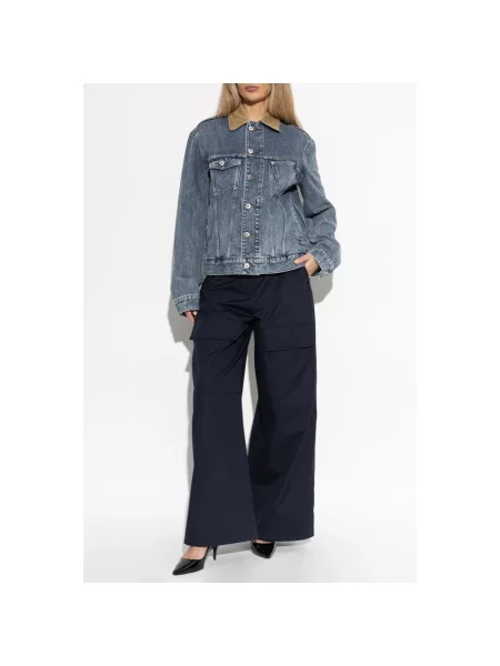 Spodnie cargo Stella Mccartney niebieskie