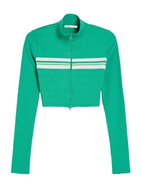 Bershka Mikina / offwhite zelená