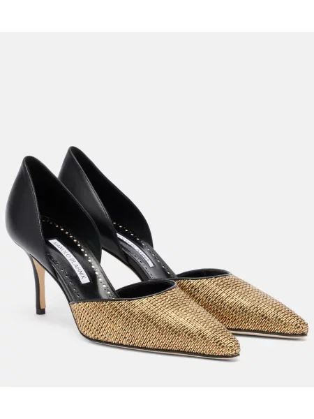 Pantofi cu toc Manolo Blahnik din piele