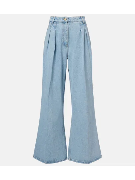 Blugi Nina Ricci cu talie înaltă albastru