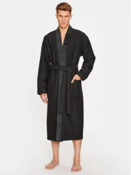 Boss Župan Waffle Kimono černá