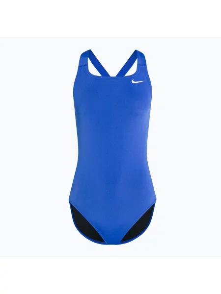 Дамски бански костюм от една част Nike Hydrastrong Solid Fastback син