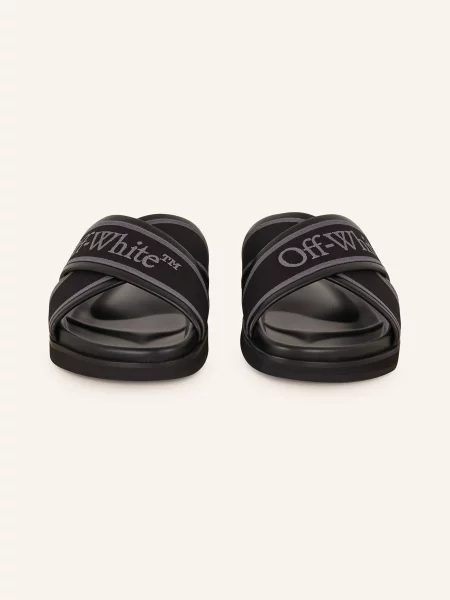 Off-White Klapki Cloud schwarz białe
