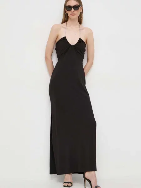 MICHAEL Michael Kors rochie midi drept negru