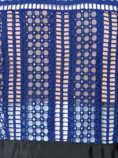 Rochie Self-portrait din dantelă albastru