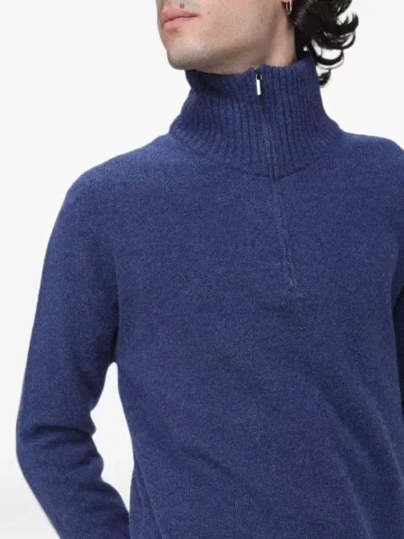 Sweter Altea wełniany niebieski