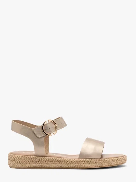 Шкіряні Босоніжки RYLKO золотий