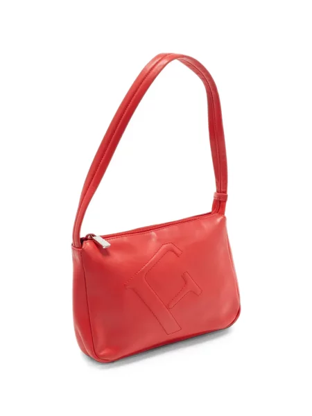 Geantă shopper Furla cu autograf roșu