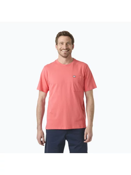Tricou pentru bărbați Helly Hansen Hudson nantucket red roșu