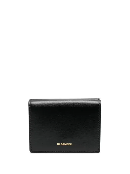 Portofel Jil Sander din piele negru