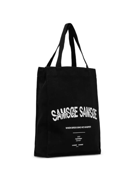 Geantă shopper Samsøe Samsøe negru
