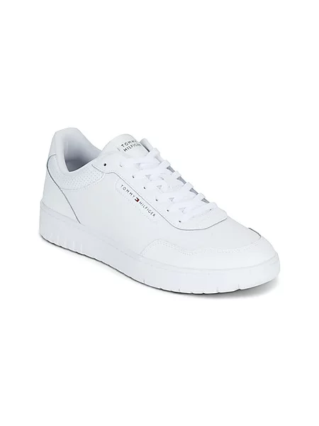 Usnjene superge Tommy Hilfiger bela