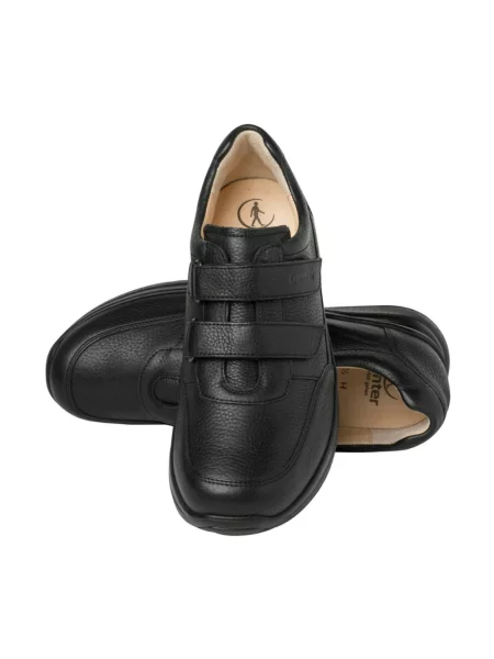 Sneakersy Ganter skórzane czarne