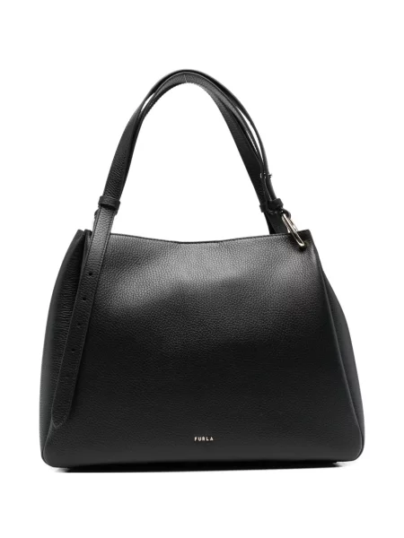Geantă shopper Furla din piele negru