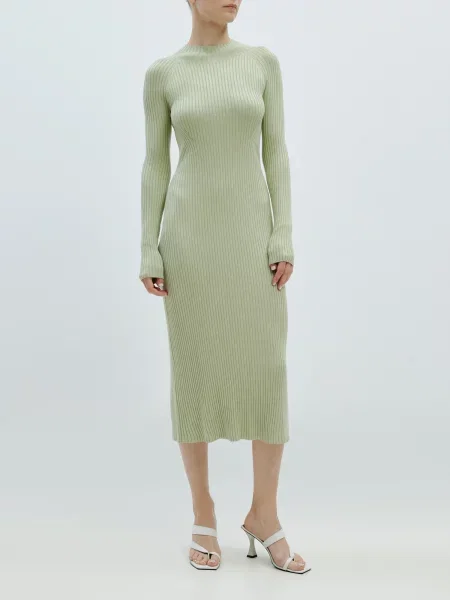EDITED Rochie tricotat Audelia deschis verde
