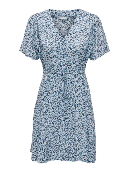 ONLY Dolga srajca ONLEvida svetlo modra / temno modra bela