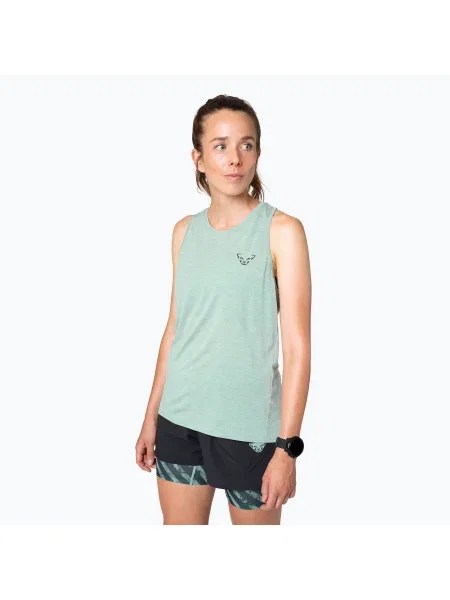 DYNAFIT Trail Tank jadelite дамска тениска за бягане зелено