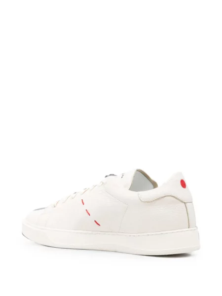 Sneakerși Kiton din piele alb
