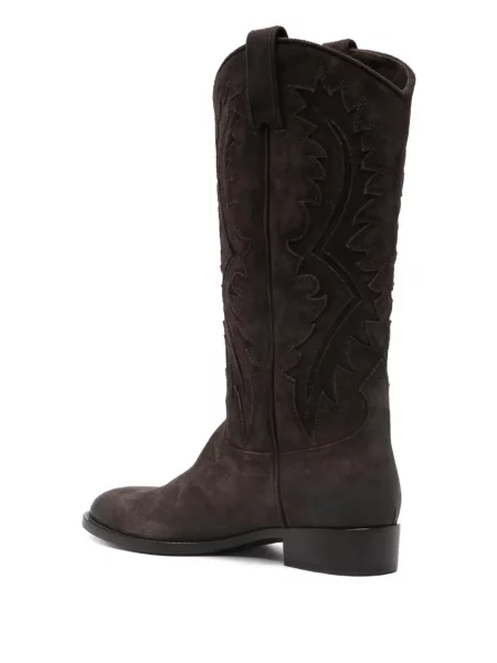 Botine Sartore din piele de căprioară maro