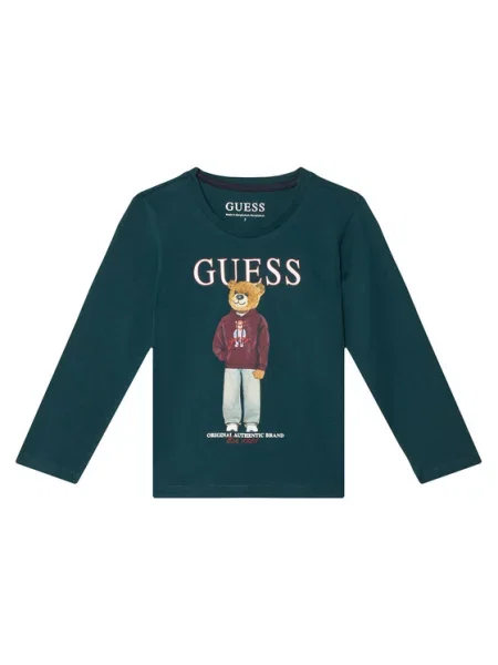 Koszula dziecięca Guess zielona
