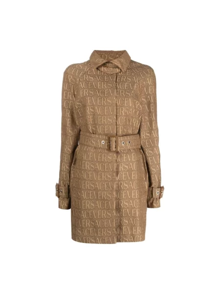 Trencz Versace z nadrukiem beżowy