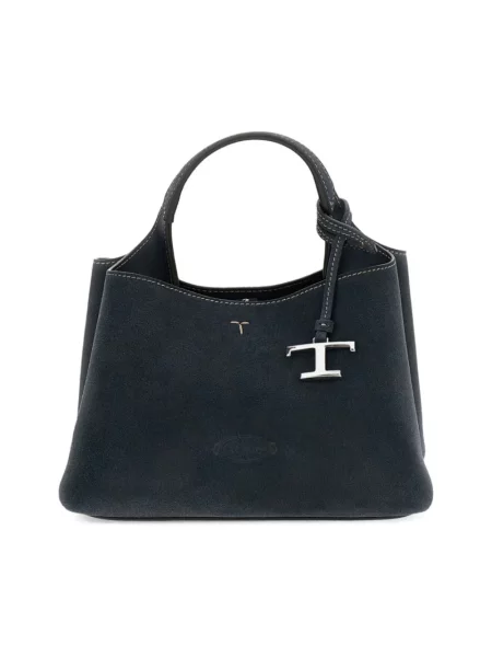 Torebka Tod's zamszowa niebieska