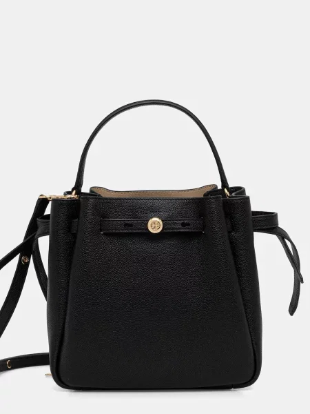 Geanta de piele Tory Burch din piele negru