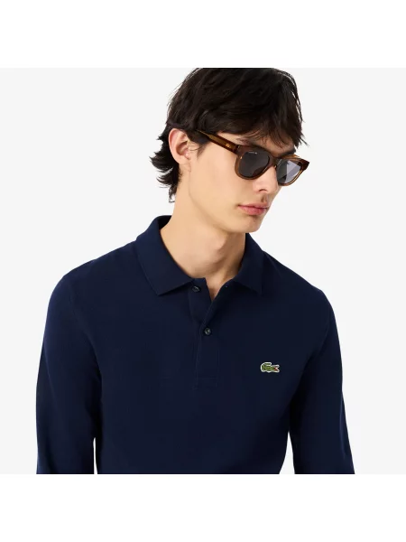Поло Lacoste синее