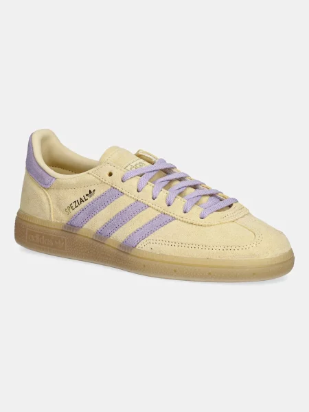 Велурени маратонки adidas Originals Handball Spezial W жълто