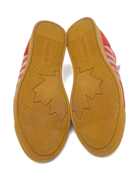 Sneakerși Dsquared2 din piele de căprioară cu dungi