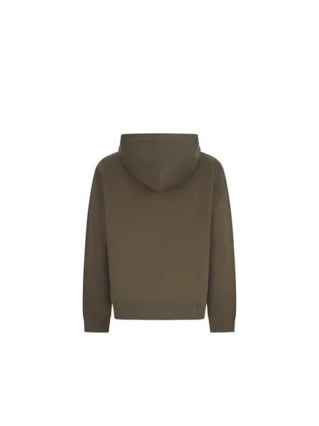 Bluza z kapturem Jil Sander z kapturem zielona