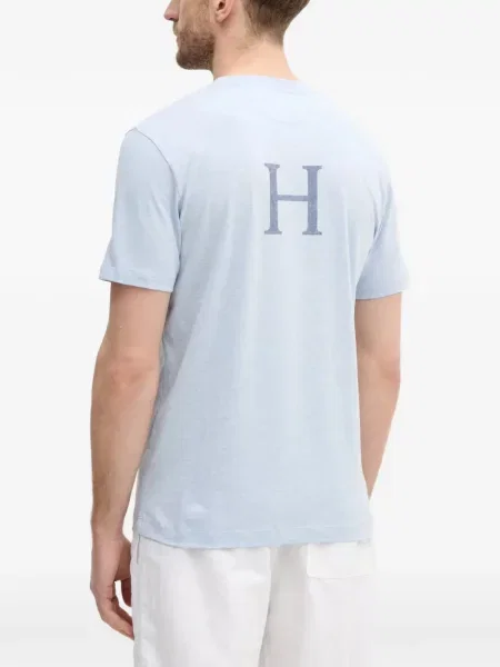 Tricou Hackett London cu imagine albastru