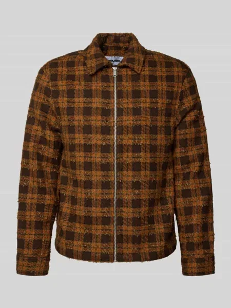 Koszula casualowa o kroju regular fit z zamkiem błyskawicznym Review beżowa