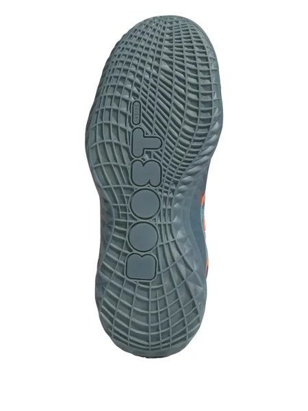 Běžecký květinový top Adidas šedý