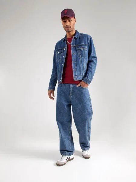 Pepe Jeans Tricou roșu cranberry alb