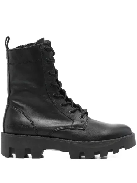 Botine Marc O'polo cu șireturi din dantelă chunky negru