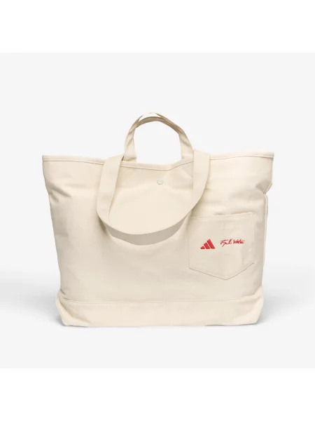 Geantă adidas x Tyrrell Winston Tote Bag Wonder White/ Black Universal alb