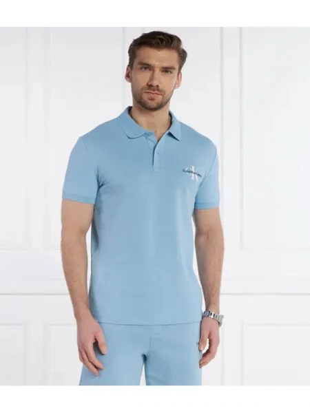 CALVIN KLEIN JEANS Polo MONOLOGO albastru