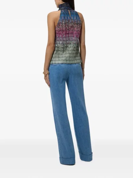 Top Missoni albastru