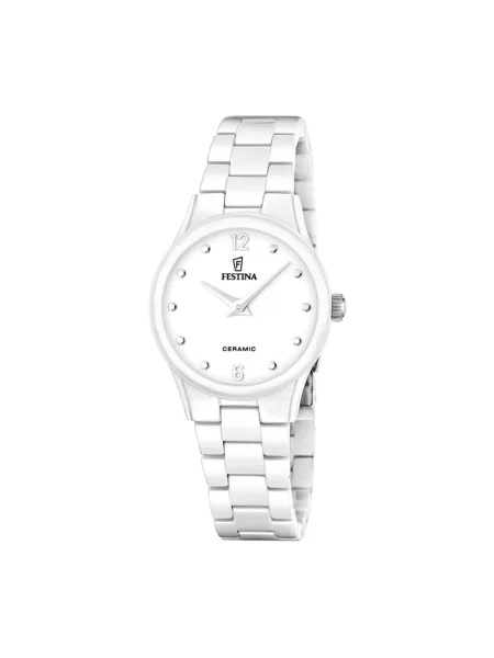 FESTINA Analogové hodinky Watch Ceramic' bílá